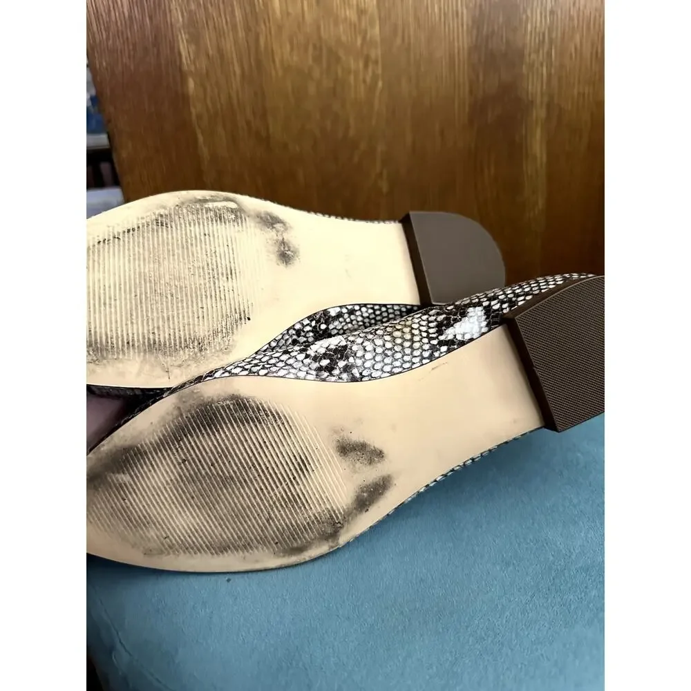 14 & Union Women's Animal Print Pointed Toe Flats | Size 11